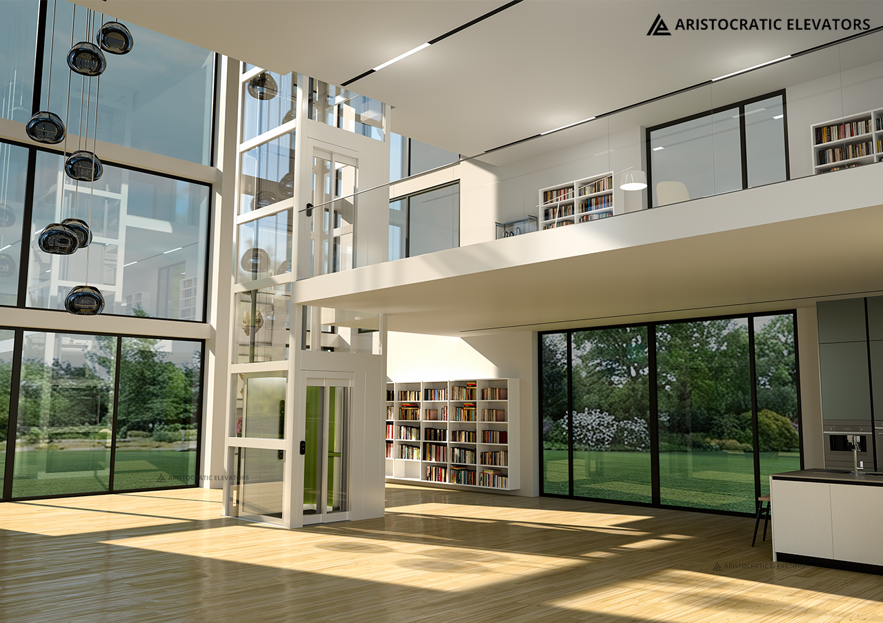 Modern homelift installation