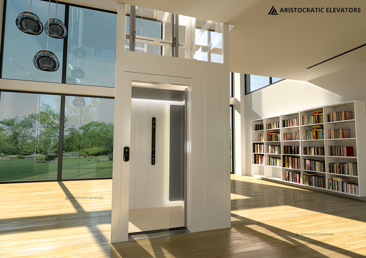 Modern homelift installation